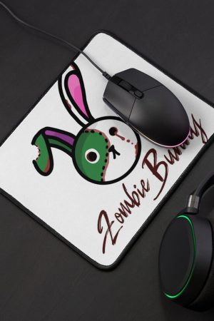 Zombie Bunny Mouse Pad