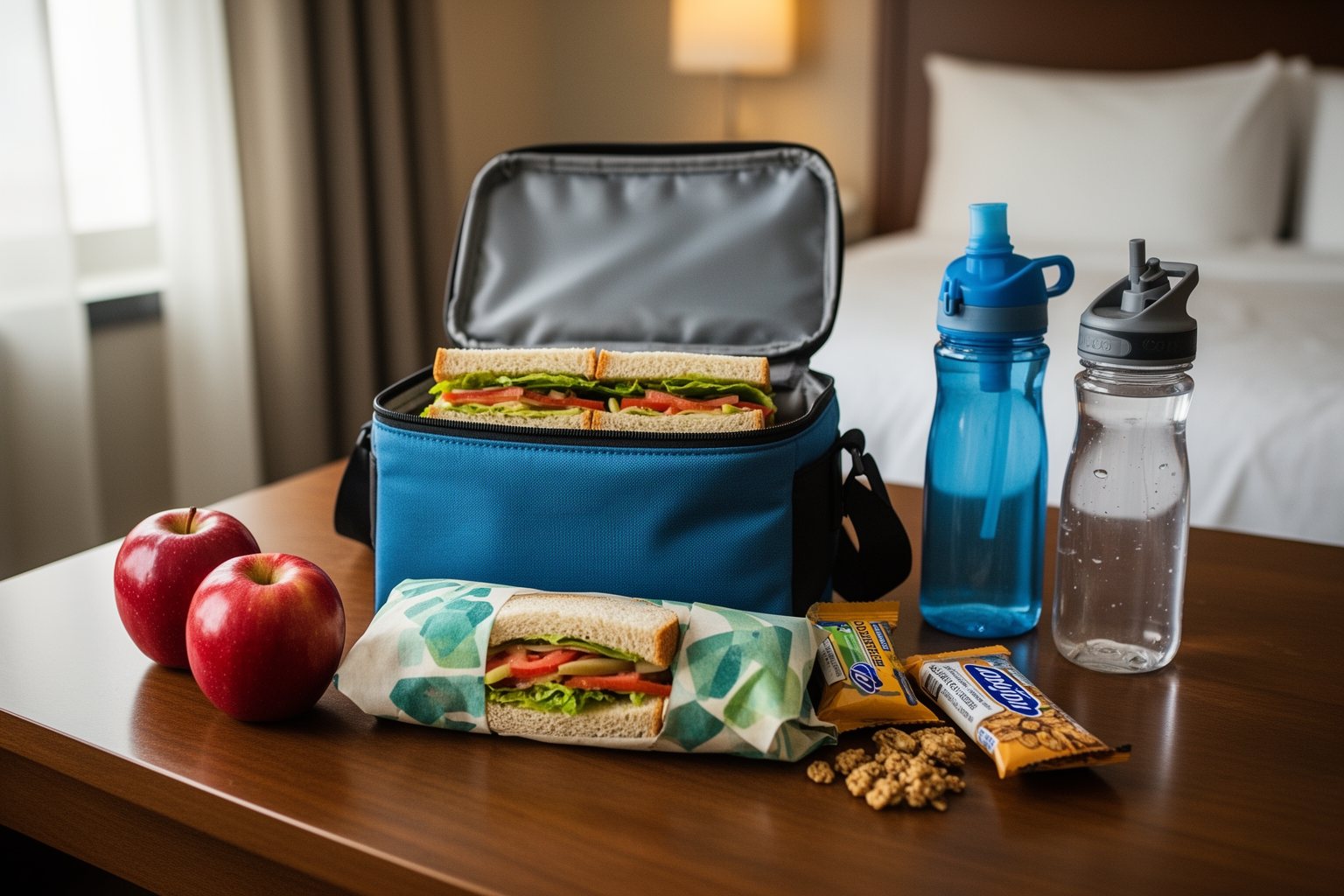 Budget-Friendly Eats at Disney World: A Park-by-Park Guide Packed sandwiches, fruit and refillable bottles for a Disney park day