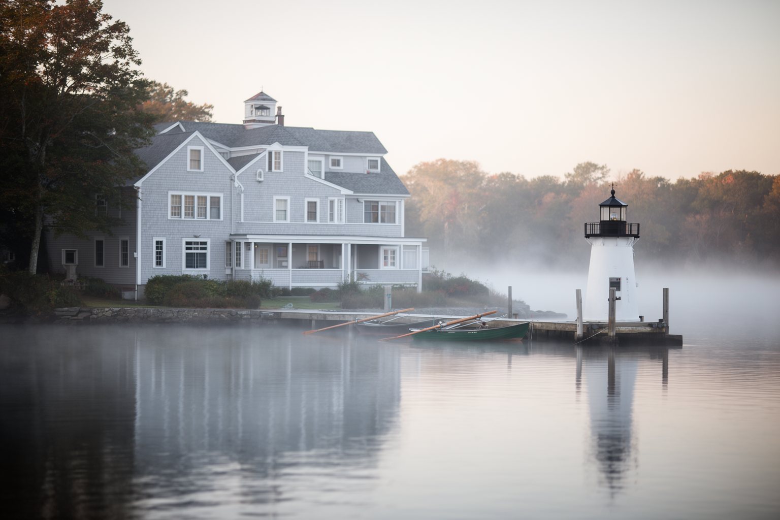 Discover the Magic: Top 10 Disney World Orlando Hotels You Must Visit! Yacht Club Resort and its small lighthouse on Crescent Lake in the morning mist