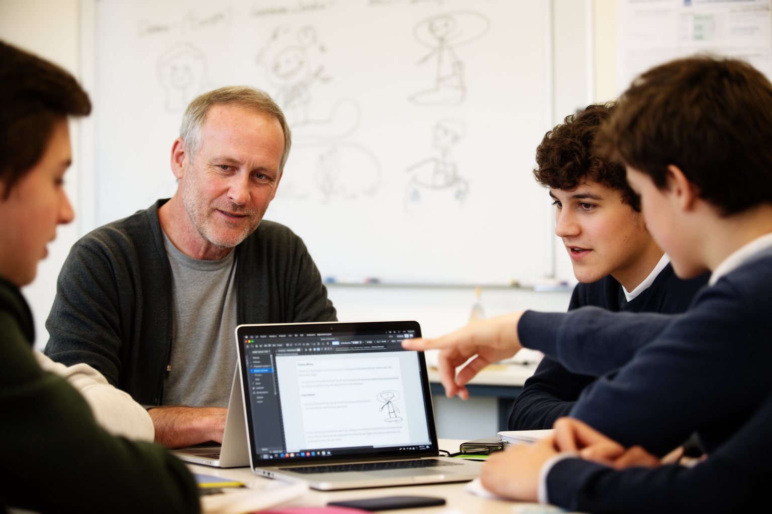 Unemployment in Your 50s: From Jobless to Joyful Man in his fifties learning new software in a workshop alongside younger classmates