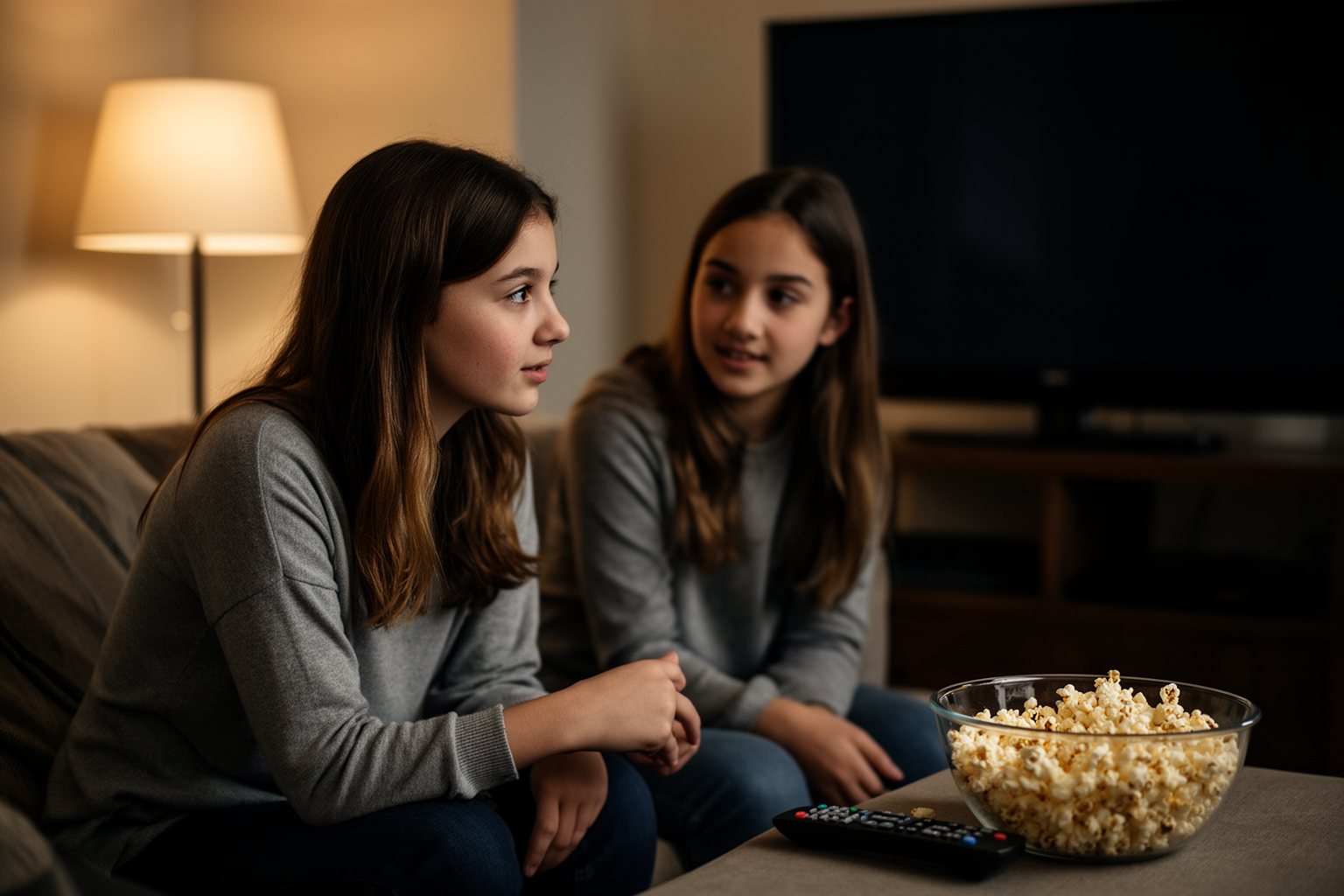 Movies About Family Values: 10 Films to Watch With Kids Mother and teenage daughter talking on the sofa after watching a family film together