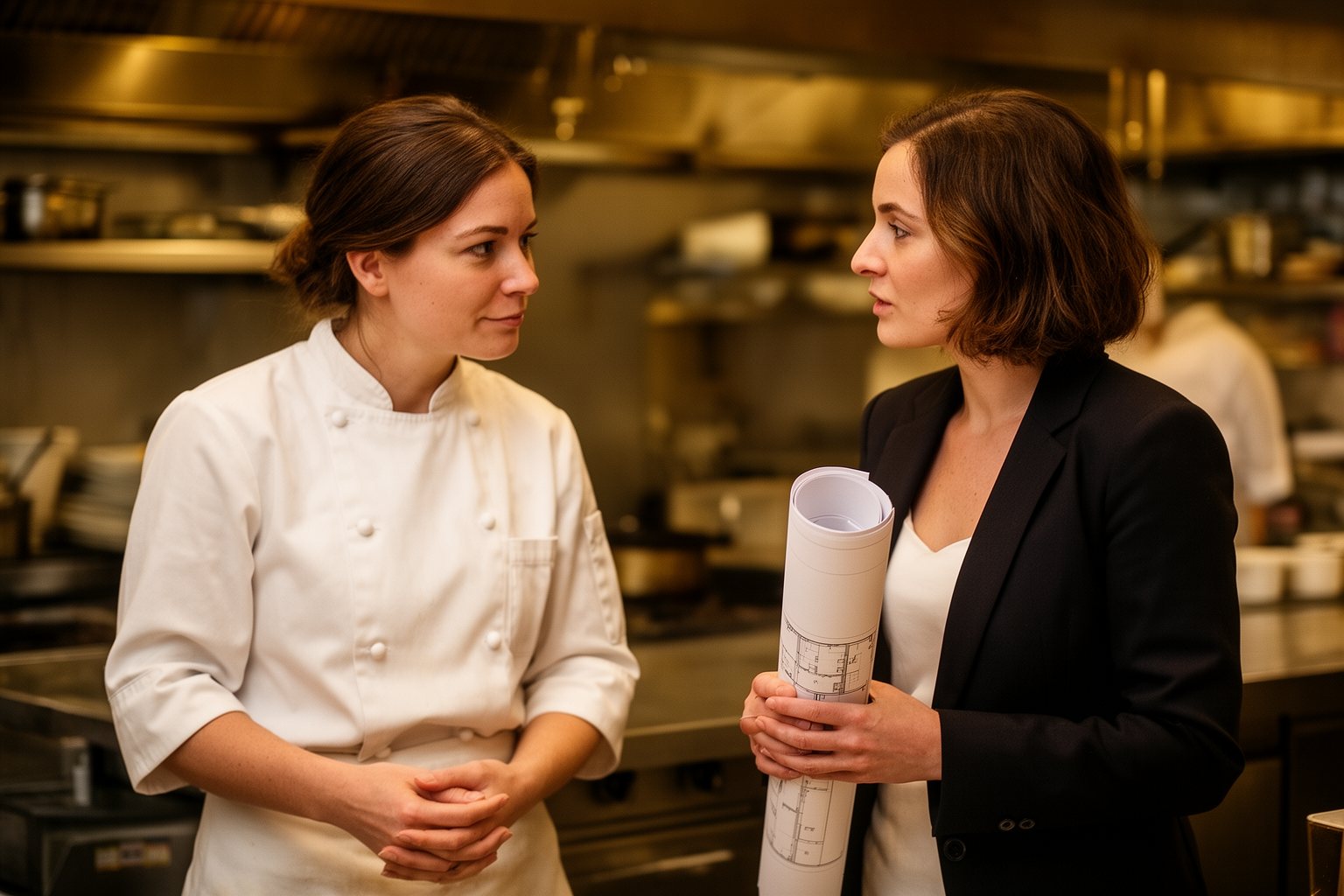 Raising Teenage Twins: The Teen Years and Beyond Adult twin sisters, one a chef and one an architect, catching up at a restaurant pass