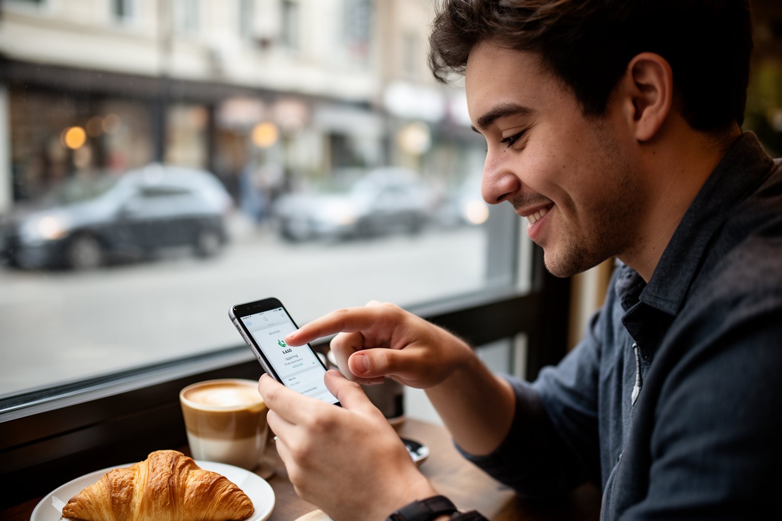 8 Budgeting Basics You Probably Don't Know Man moving money into savings on his phone first thing on payday at a cafe