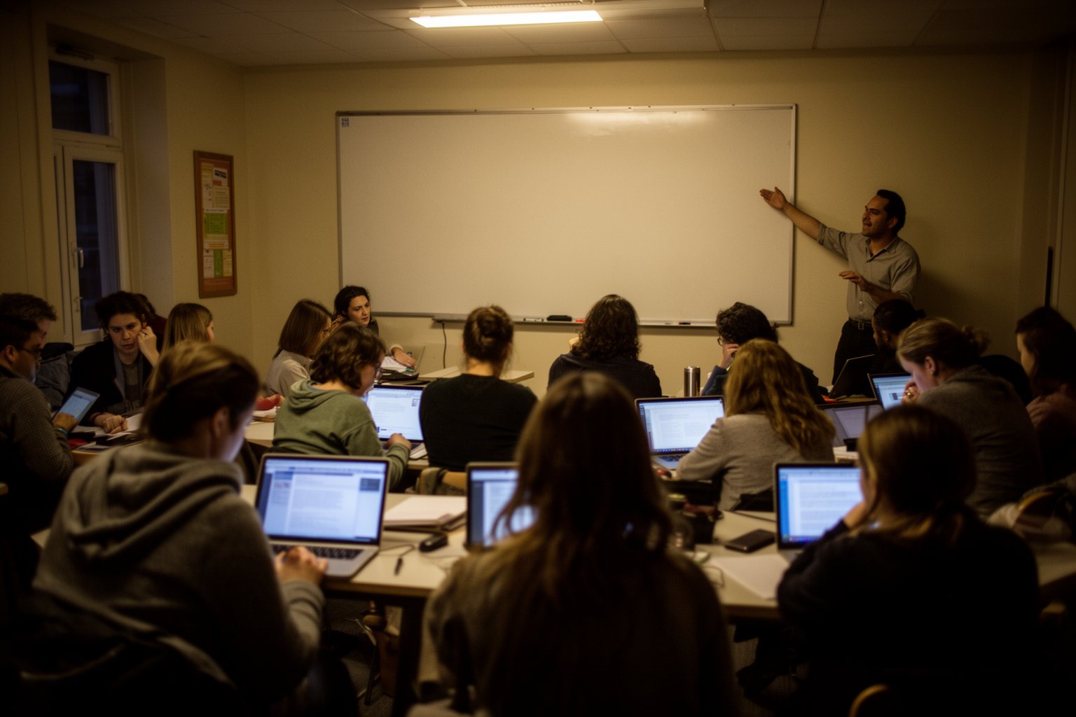 Revealed: The Side Hustle Secrets That Your 9-5 Doesn’t Want You to Know Adults taking notes at an evening skills workshop to grow their side hustles