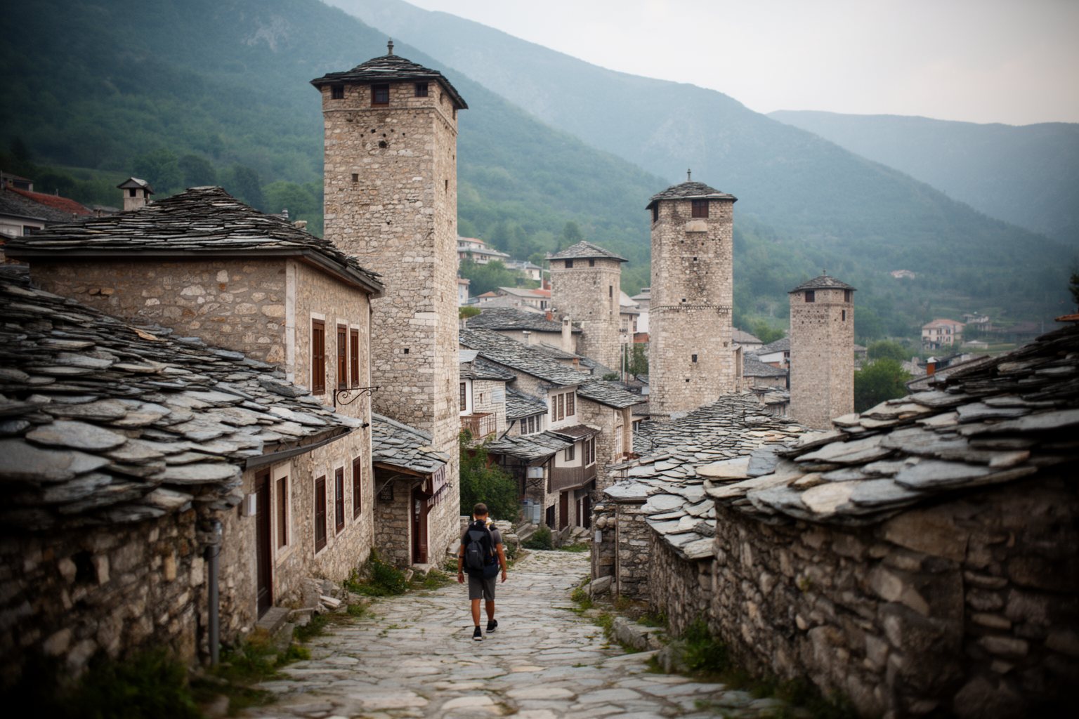10 Secret Destinations Only Travel Pros Know Ottoman-era stone houses with slate roofs in the old town of Gjirokaster, Albania