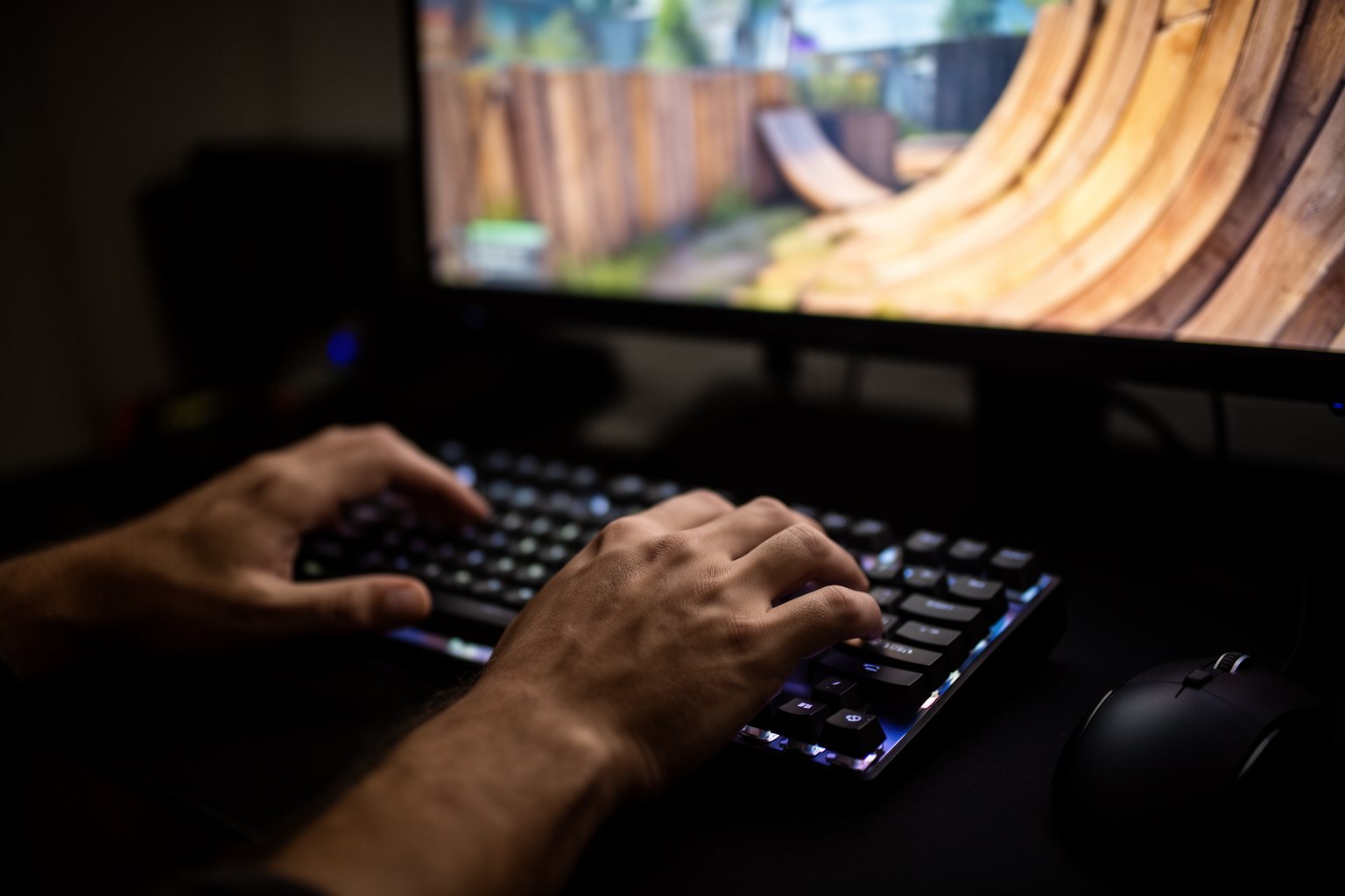 Fortnite Secrets: 10 Little-Known Tips and Hidden Features Player's hands moving fast on keyboard and mouse to build structures in a battle royale