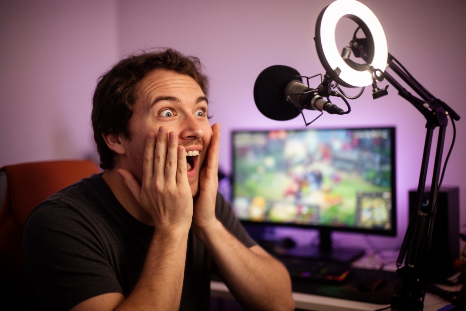Fortnite Secrets: 10 Little-Known Tips and Hidden Features Game streamer reacting with surprise after discovering a hidden Easter egg on stream